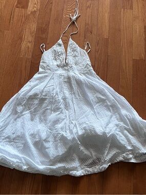 NWT Women’s J. Crew White Halter Slip Summer Dress Size 8